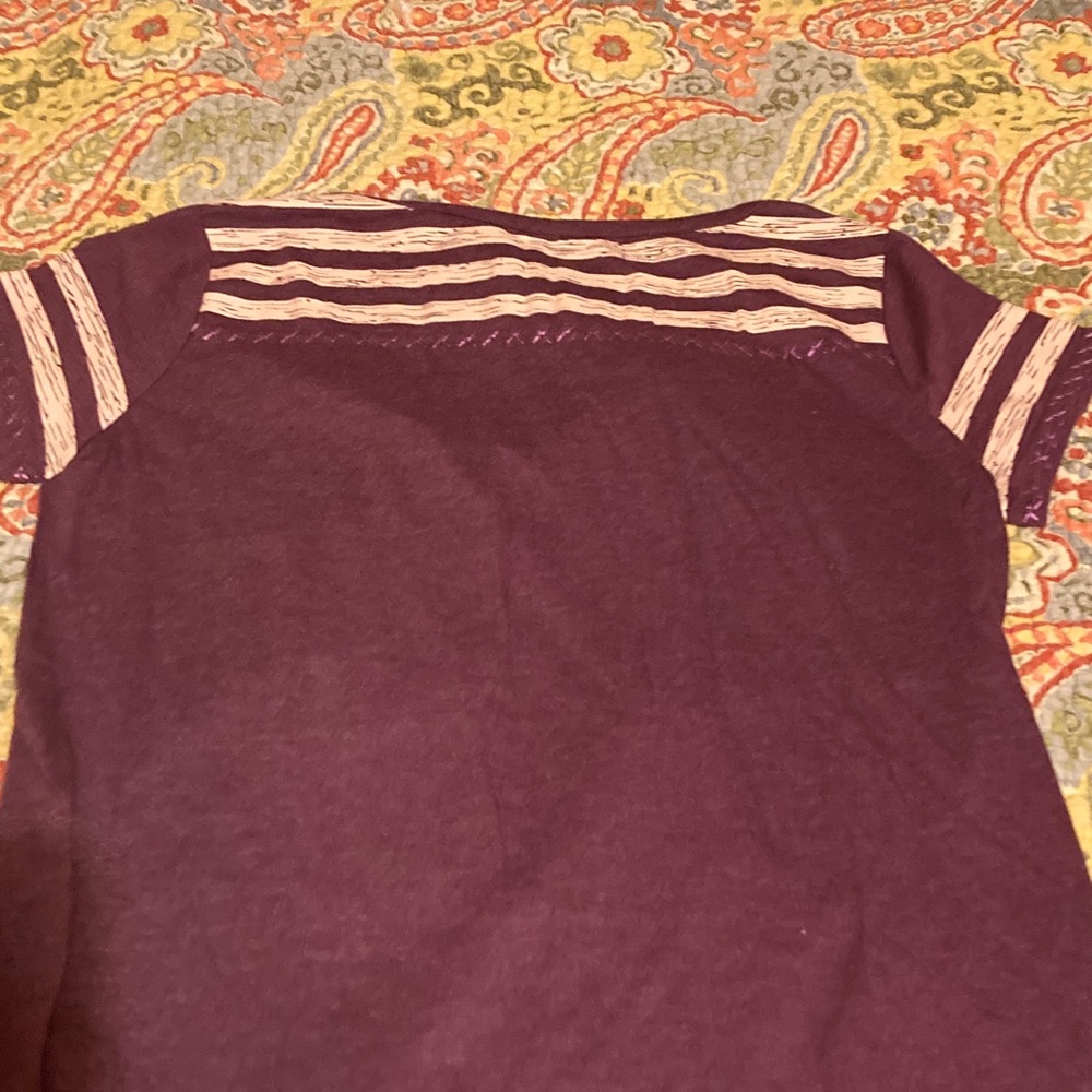 Panhandle Slim Western Cowboy Purple Ringer T Shirt M - Picture 4 of 7